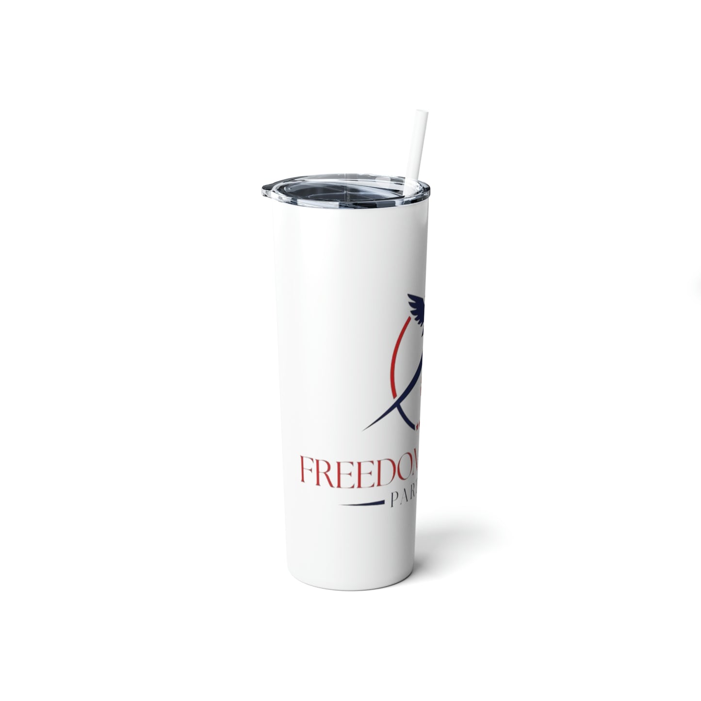 Skinny Steel Tumbler with Straw, 20oz